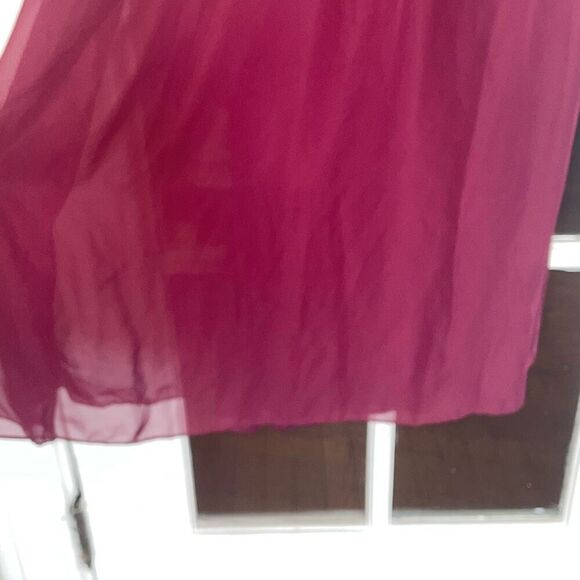 Preowned speechless burgundy lace halter top maxi gown dress junior teen size 3 - Picture 7 of 14